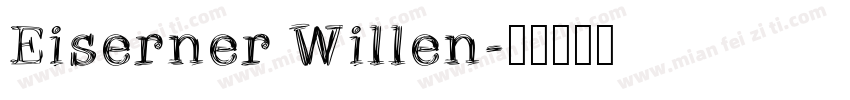 Eiserner Willen字体转换